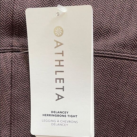 Athleta Delaney Brown Herringbone Tight Leggings Sz 3X NWT - Picture 10 of 16